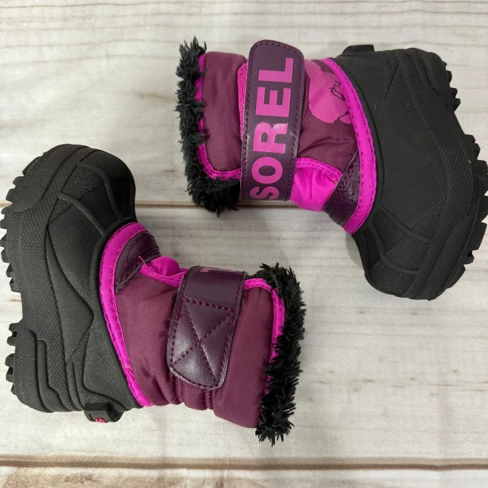 Kids Sorel Snow Commander Boots Waterproof Winter Size‎ 5 Toddler